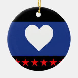 Décoration En Céramique Drapeau de la fierté du pied