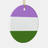 Décoration En Céramique Drapeau de la fierté queer (Droite)