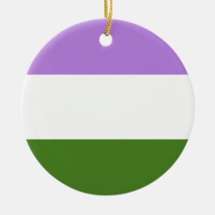 Décoration En Céramique Drapeau de la fierté queer
