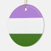Décoration En Céramique Drapeau de la fierté queer (Gauche)