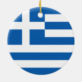 Décoration En Céramique Drapeau de la Grèce (Dos)