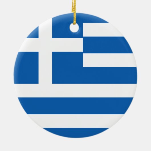 Décoration En Céramique Drapeau de la Grèce (Dos)