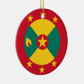 Décoration En Céramique Drapeau de la Grenade (Droite)