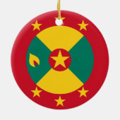 Décoration En Céramique Drapeau de la Grenade (Dos)