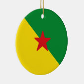 Décoration En Céramique Drapeau de la Guyane (Droite)
