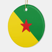Décoration En Céramique Drapeau de la Guyane (Gauche)