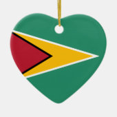 Décoration En Céramique Drapeau de la Guyane (Devant)
