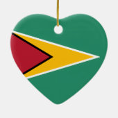 Décoration En Céramique Drapeau de la Guyane (Dos)