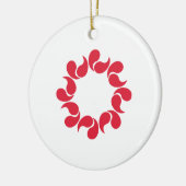 Décoration En Céramique Drapeau de la préfecture de Saitama, Japon (Gauche)