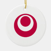 Décoration En Céramique Drapeau de la préfecture d'Okinawa, Japon (Devant)