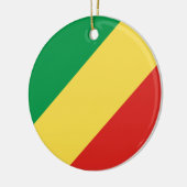 Décoration En Céramique Drapeau de la République du Congo (Gauche)