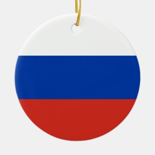 Décoration En Céramique Drapeau de la Russie (Devant)