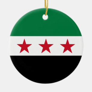 Décoration En Céramique Drapeau de la Syrie (décembre 2024)