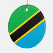Décoration En Céramique Drapeau de la Tanzanie (Gauche)