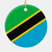 Décoration En Céramique Drapeau de la Tanzanie (Dos)