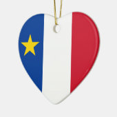Décoration En Céramique Drapeau de l'Acadie (Gauche)