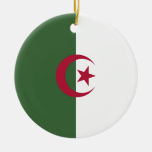 Décoration En Céramique Drapeau de l'Algérie