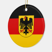 Décoration En Céramique Drapeau de l'Allemagne - le Bundesdienstflagge (Gauche)