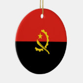 Décoration En Céramique Drapeau de l'Angola (Droite)