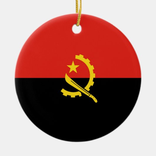 Décoration En Céramique Drapeau de l'Angola (Devant)