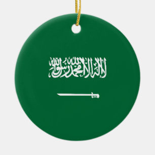 Décoration En Céramique Drapeau de l'Arabie saoudite
