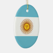 Décoration En Céramique Drapeau de l'Argentine (Droite)
