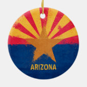 Décoration En Céramique Drapeau de l'Arizona (Dos)