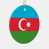 Décoration En Céramique Drapeau de l'Azerbaïdjan (Droite)