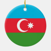 Décoration En Céramique Drapeau de l'Azerbaïdjan (Dos)