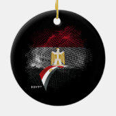 Décoration En Céramique Drapeau de l'Égypte (Dos)