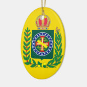 Décoration En Céramique Drapeau de l'Empire du Brésil (Gauche)