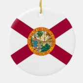 Décoration En Céramique Drapeau de l'État de Floride (Dos)
