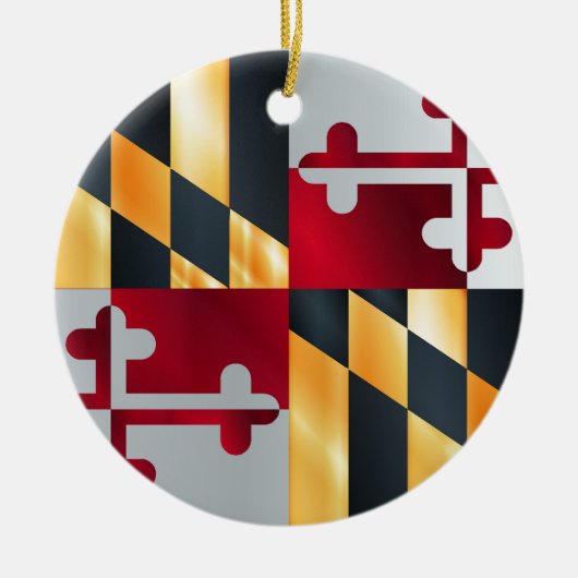 Décoration En Céramique Drapeau de l'état du Maryland (Devant)