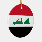 Décoration En Céramique Drapeau de l'Irak (Droite)