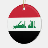 Décoration En Céramique Drapeau de l'Irak (Gauche)