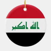 Décoration En Céramique Drapeau de l'Irak (Dos)