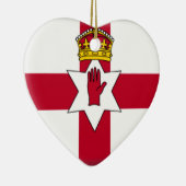 Décoration En Céramique Drapeau de l'Irlande du Nord (Ulster) (Droite)