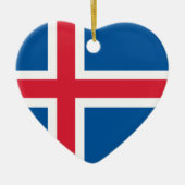 Décoration En Céramique Drapeau de l'Islande (Devant)