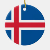 Décoration En Céramique Drapeau de l'Islande (Devant)