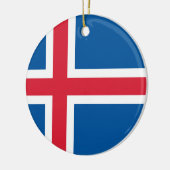 Décoration En Céramique Drapeau de l'Islande (Gauche)