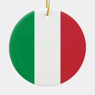 Décoration En Céramique Drapeau de l'Italie