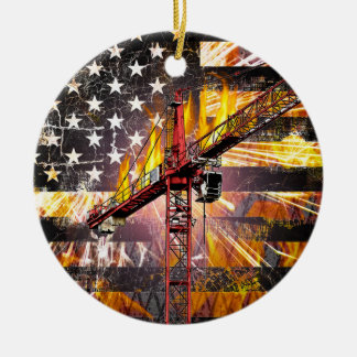 Décoration En Céramique Drapeau de l'opérateur de grue de tour