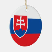 Décoration En Céramique Drapeau de l'ornement slovaque (Droite)