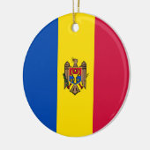 Décoration En Céramique Drapeau de Moldavie (Gauche)