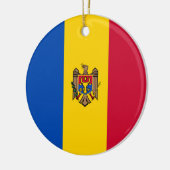 Décoration En Céramique Drapeau de Moldova (Gauche)
