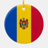 Décoration En Céramique Drapeau de Moldova (Dos)