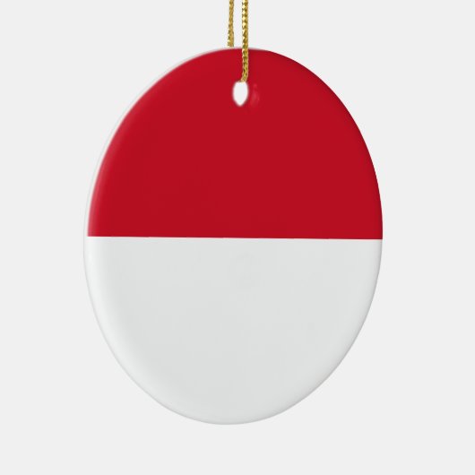 Décoration En Céramique Drapeau de Monaco (Droite)