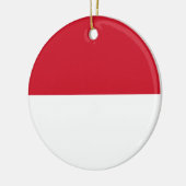 Décoration En Céramique Drapeau de Monaco (Gauche)