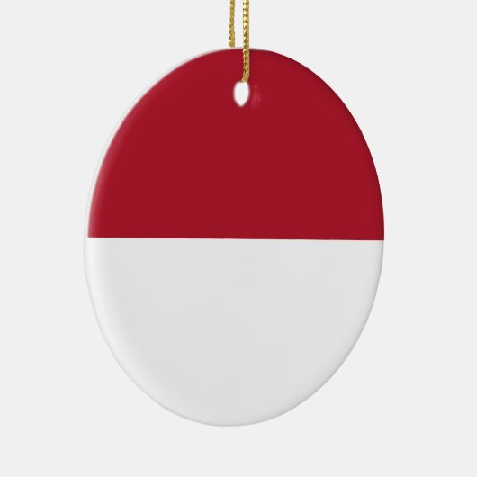 Décoration En Céramique Drapeau de Monaco (Droite)