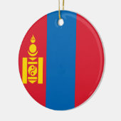Décoration En Céramique Drapeau de Mongolie (Gauche)